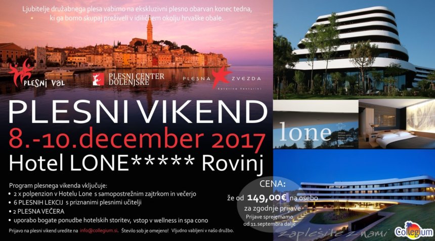Plesni vikend v Rovinju Plesni vikend v Rovinju